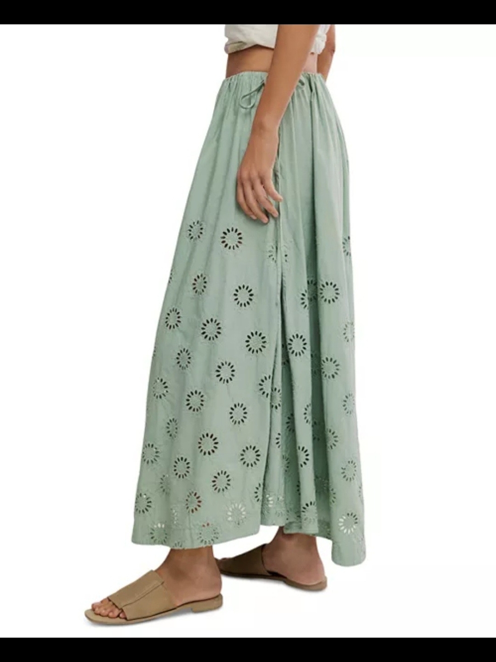 Free People Sweet Serenade Wide Leg Pants 2 $198 - Picture 9 of 11